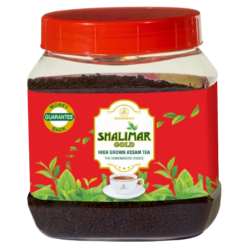 Aishwarya tea shalimar gold red jar
